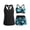 Black, variant on Tankini Set for Women 90s Vintage Tankini Top with Shorts Cross Back Swimsuit Bathing Printed V Neck Tankinis Army Green L