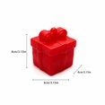 thumbnail image 3 of Gift Box Squishy Toy, Red Present with Bow Stress Squeeze Ball, Crunchy Sound Slow Rising Relief Fidget Toy, Anxiety Sensory Ball for Adults, Random Style Christmas Gift, 3 of 4