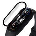 thumbnail image 1 of Flmtop 1PC Touch Sensitive Watch Screen Protector Electroplated Smartwatch Cases Shockproof Bubble-Free Protective Cover Transparent Watch Shell Protector Compatible with Xiaomi Mi Band 3/4/5/6/7, 1 of 10