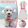 thumbnail image 2 of Imperméable Transparent Bord Orange Imperméable pour Chien Printemps et Été Peluche Petit Chien, 2 of 9