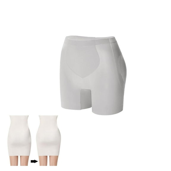 Mid Waist Tummy Butt Lifting Shorts for Women, Hip Enhancer Shapewear, Butt Lifter Pad Panties