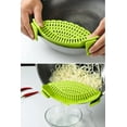 thumbnail image 2 of Simply Good Universal Fit Clip-On Silicone Food Strainer - Attaches to Pots, Pans or Bowls, 2 of 6