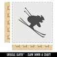 thumbnail image 2 of Skiing Ski Tuck Bully Bullet Stance Downhill DIY Cookie Wall Craft Stencil - 5.5 Inch, 2 of 5