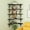 Black, variant on Fairy 5pcs Corner Floating Shelves for Wall, Rustic Wood Wall Shelves, 16.1x11.4 inches, Light Brown