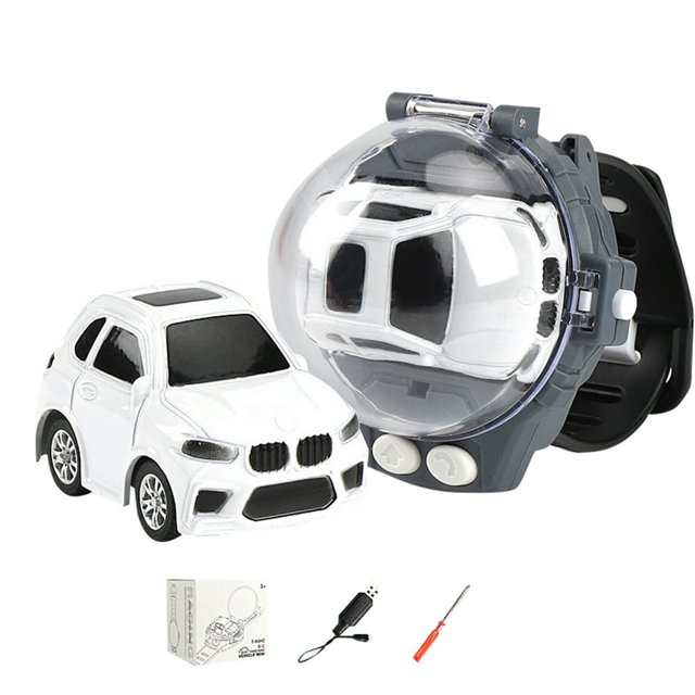 Toys Baby 2022 New Mini Remote Control Car Watch Toys Watch Car Toys 2.4 GHz Racing Car Watch With USB Charging Cartoon RC Small Car Gift For Boys And Girls