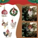 thumbnail image 4 of Pollo navideño para colgar en el coche Adorno para colgar en el árbol de Navidad Regalos decorativos, 4 of 4