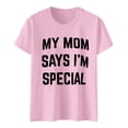 thumbnail image 4 of Camiseta con estampado divertido «Mom's Favorite Day Family Humor» (El día favorito de mamá: humor familiar) - Camiseta informal de manga corta con estampado divertido, 4 of 5