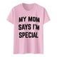 thumbnail image 4 of Camiseta con estampado divertido «Mom's Favorite Day Family Humor» (El día favorito de mamá: humor familiar) - Camiseta informal de manga corta con estampado divertido, 4 of 5