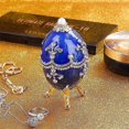thumbnail image 2 of Joyero con forma de huevo y trípode para anillos, pendientes, joyas, adornos de metal para el hogar, 2 of 5