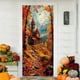 thumbnail image 5 of Fondo de tela de poliéster para puerta con diseño de castillo de calabaza de Acción de Gracias, decoración de 35,43 x 70,87 pulgadas, para colgar en la puerta, decoración festiva de temporada para la, 5 of 8