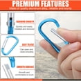 thumbnail image 3 of Llavero con clip de aluminio Carabiner Shimeyao de 1.8 pulgadas, 180 unidades, 3 of 6