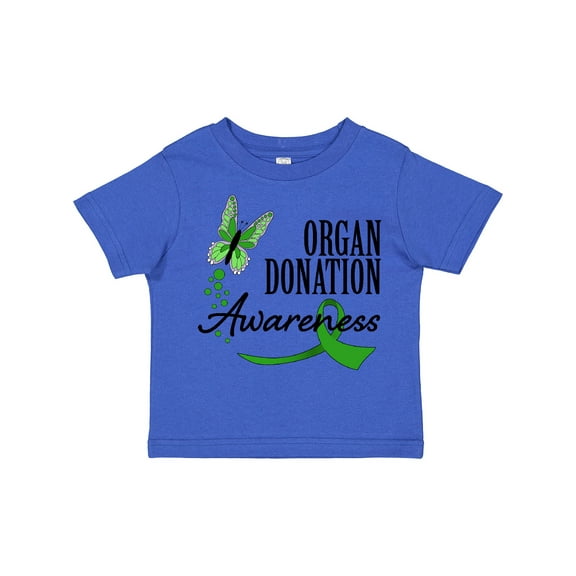Inktastic Organ Donation awareness- butterfly green ribbon Boys or Girls Toddler T-Shirt