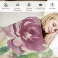thumbnail image 3 of Fenyluxe Roses Print Throw Blanket for Bed Couch Car Kids Adults Lightweight Soft All Seasons - Pack of 1, Available in 3 Sizes 60x80in, 3 of 6