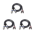 thumbnail image 1 of Seitruly Cable de Audio RCA Dual de 1,5 M a 2 RCA Audio XLR adaptador coaxial de enchufe profesional Cable de vídeo chapado No.1 3piezas, 1 of 6