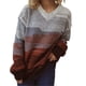 thumbnail image 1 of Gibobby Sueter para mujer invierno Suéter de punto de seersucker de manga larga con cuello en V suelto casual(A,CH), 1 of 5