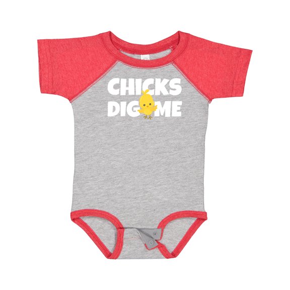 Inktastic Chicks Dig Me Boys Baby Bodysuit