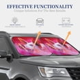 thumbnail image 4 of Balery 2 Piece Pink Pig Car Windshield Sun Shade|Foldable Front Windshield Shade for Car Front Window for Most Sedans SUV Truck-Medium, 4 of 7