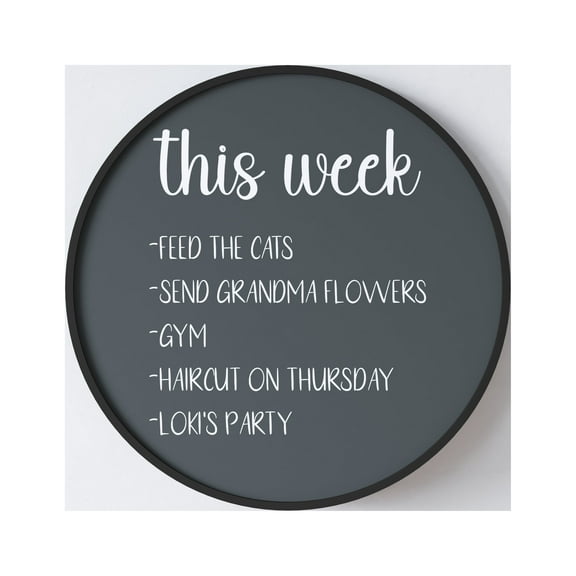 Emma   Oliver Magnetic Wall Mounted Chalkboard with Eraser