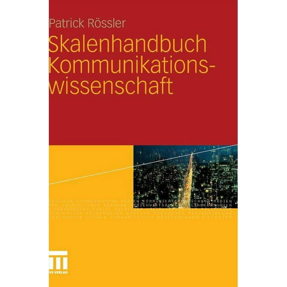 Skalenhandbuch Kommunikationswissenschaft, (Hardcover)