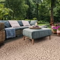 thumbnail image 4 of SAFAVIEH Courtyard Alina Dotted Indoor/Outdoor Area Rug Dark Beige/Beige, 5'3" x 7'7", 4 of 11