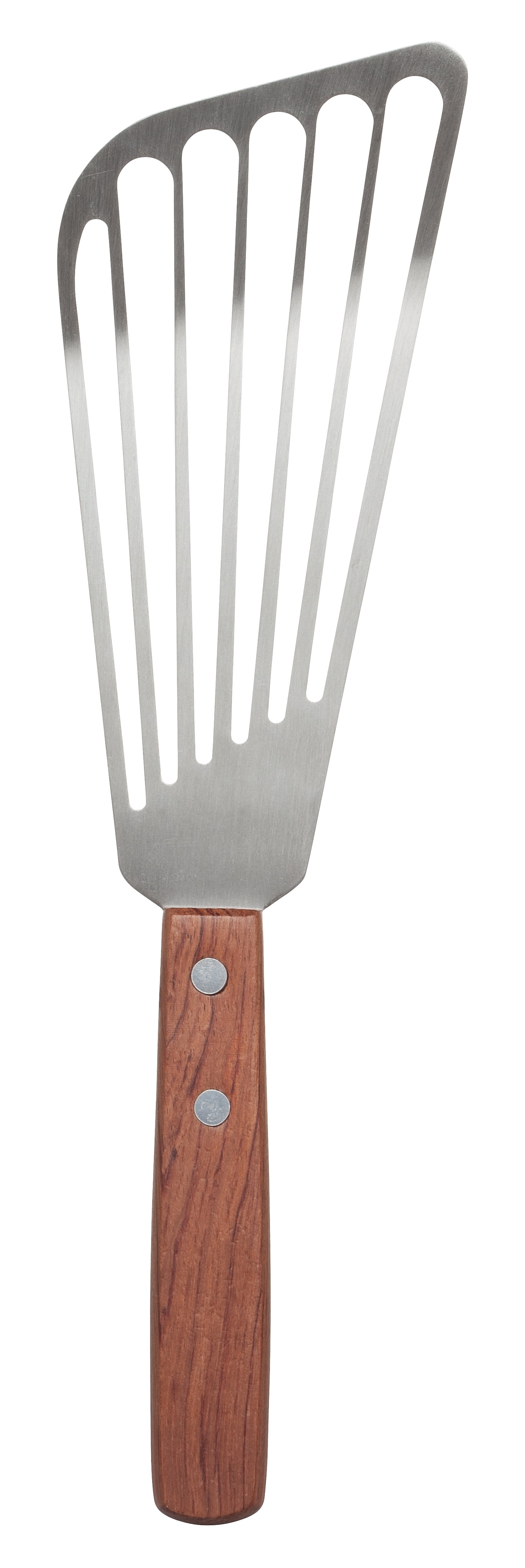 HIC Fish Spatula with Slotted Angled Blade, 18/8 Stainless Steel, 11.25