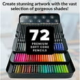 thumbnail image 4 of Hippie Crafter 72 Colored Pencils for Artists Professional Coloring Pencil Colors for Adults Art, 4 of 9