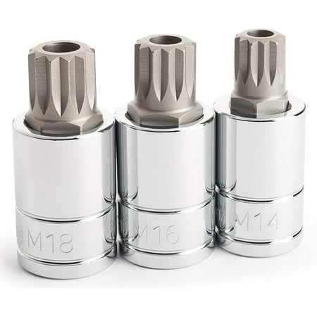 

Titan Tools 16083 3-Piece Tamper Resistant XZN Triple Square Bit Socket Set