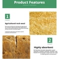 thumbnail image 6 of Rock Wool Hydroponic Growing Cubes for Seed Germination and Plant Root Support Light Yellow, 6 of 8