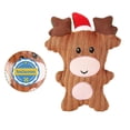 thumbnail image 1 of Plush Deer Squeaky Toy for Dogs Brown Christmas Pet Chew Toy Helps Training and Teething 12.5 inches, 1 of 5