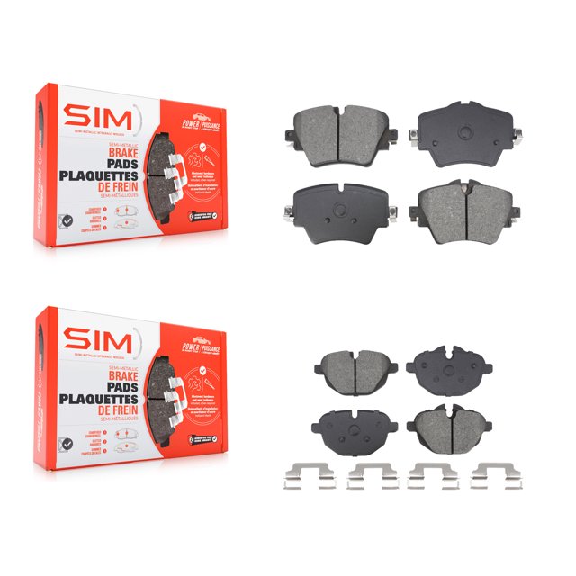 SIM Front Rear Semi-Metallic Brake Pads Kit for Car BMW X3 X4 KSM-100600