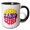 Black/White, variant on 3drose, Typography of Sun, Sand, Surf, 11oz Magic Transforming Mug