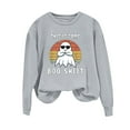 thumbnail image 2 of Heisall Womens Hoodies Halloween Print Loose Casual Long Sleeve Sweatshirts No Hood Autumn Winter Fashion, 2 of 4