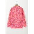 thumbnail image 6 of Women's Rose Leopard Printed Button Up Shirt - Chic and Comfortable Casual Top | [ZhiHiMeRi] | (US 16-18)XL, 6 of 12