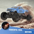 thumbnail image 2 of DOUBLE E Ford Raptor F150 RC Car 4WD Monster Trucks para niños 11 pulgadas Vehículo todoterreno sobre orugas RC Truck Juguete Regalo para niños niñas 6 7 8-12 años-Azul, 2 of 5