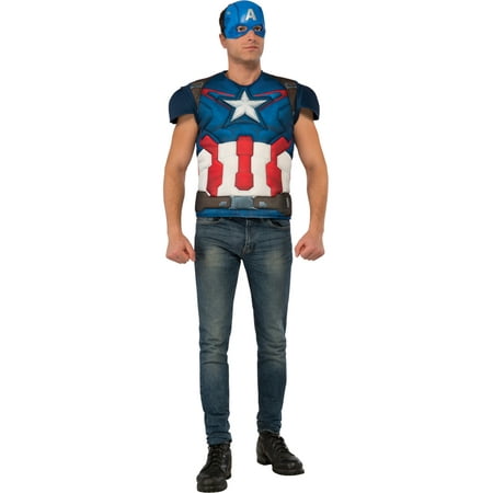 Men's Captain America Standard Avengers 2 Costume Size X-Large