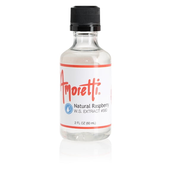 Amoretti - Natural Raspberry Extract Water Soluble 2 oz - Highly Concentrated & Perfect For Pastry, Savory, Brewing, and more, Preservative Free, Vegan, Kosher Pareve, Keto Friendly