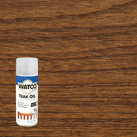 6 Pack, Clear, Watco Matte Teak Oil Spray-391271, 11.25 oz