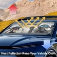 thumbnail image 6 of Xixirimido Car Windshield Sun Shade Universal Fit for SUV Truck Sedan Auto Front Window Sunshade Sun Visor Block UV Rays Keep Cool Car Accessories, Dachshunds Baseball, 6 of 8