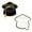 Black, variant on Elainilye Graduation Wish Cards, 10-Pack Graduation Advice Cards, 2025 Decorations Grad Celebration Party Supplies for College, Black