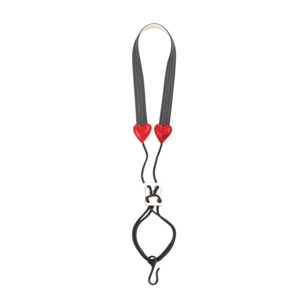Correa de cuello para clarinete para instrumentos de viento de 44 cm a 58 cm personalizable para todas las edades negro