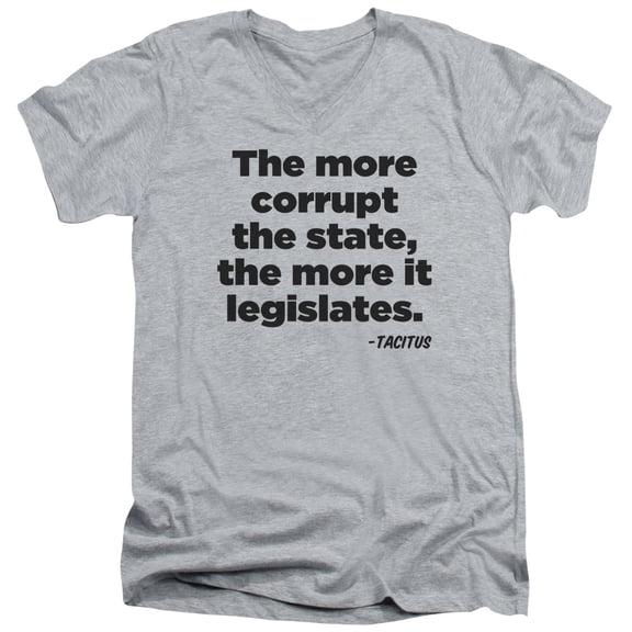 - More It Legislates - Slim Fit V Neck Shirt - X-Large