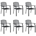 thumbnail image 2 of vidaXL 7 Piece Garden Dining Set Anthracite Steel, 2 of 5