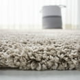thumbnail image 4 of SAFAVIEH Hudson Amias Plush Geometric Shag Area Rug, Beige/Ivory, 11' x 11' Square, 4 of 8