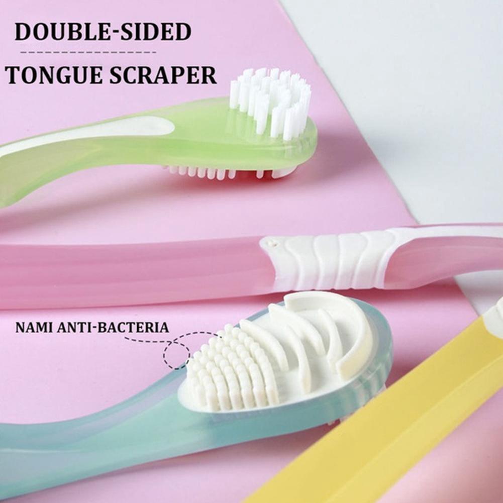 Double Side Tongue Cleaner Brush For Tongue Cleaning Care Tool Silicone Tongue Scraper Toothbrush Fresh Breath