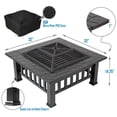 thumbnail image 5 of Durango 32" Square Outdoor Fire Pit by Sun-Ray, 5 of 5