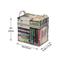 thumbnail image 3 of ¡Descuento Increíble!, Bolsa de almacenamiento de libros para estudiantes, caja de almacenamiento transparente, plegable, portátil, caja organizadora de útiles escolares Akmoler, 3 of 9