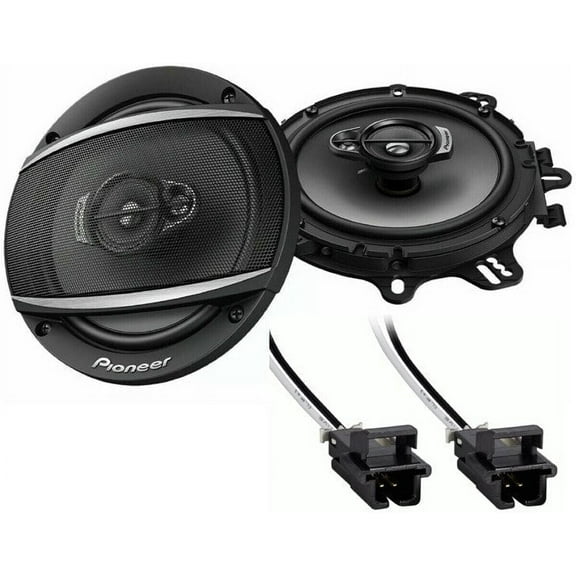 Pioneer TS-A1680f 6.5" 350-Watt 4Way Speakers   Metra 72-4568 Speaker Harness for Selected General Motor Vehicles