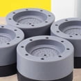 thumbnail image 4 of Wash Machine Feet Mat Shock Absorption Resin Fiber PVC Washing Machine Riser for Home Increase 3.5cm/1.4in, 4 of 5