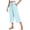 2# Sky Blue, variant on Capris Pants for Women Summer Casual Loose Drawstring Elastic High Waist Straight 2026 Lounge Beach Cropped Trousers 20" 21" 22" Inseam Gray S