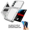 thumbnail image 3 of for Samsung Galaxy S23 Plus Wallet Case, Card Holder Slot Ultra Slim Thin Clear Flexible TPU Gel Rubber Soft Skin Silicone Protective Phone Case for Samsung Galaxy S23 Plus,Clear Glitter, 3 of 6